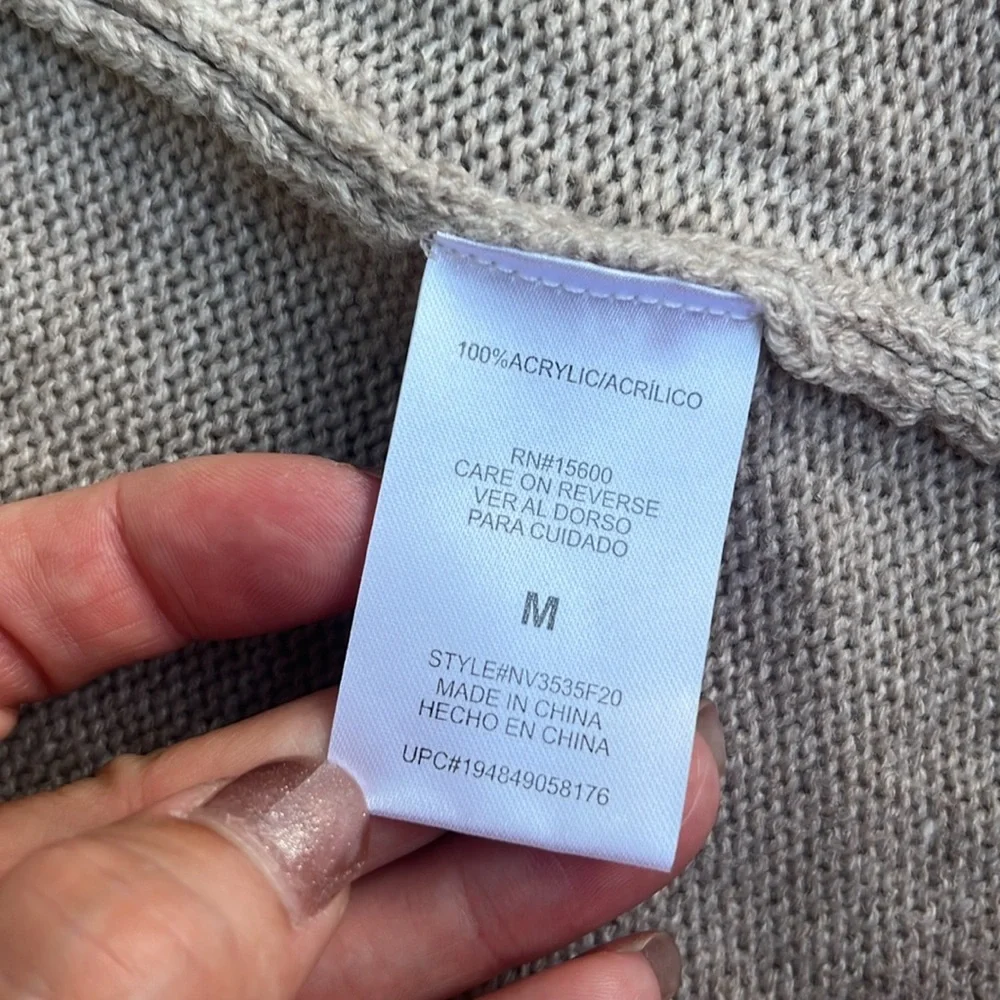 New Napa Valley oatmeal fan back long cardigan - Picture 12 of 14